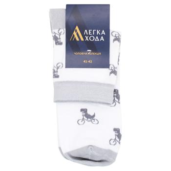 Lehka Khoda Men's Socks s.27 White - buy, prices for EKO Market - photo 1