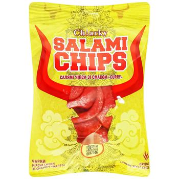 Ch!arky Salami Chips with Curry Flavor 40g