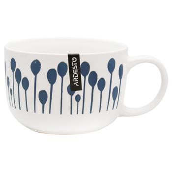 Чашка Ardesto Piera біла 450мл - купити, ціни на За Раз - фото 1