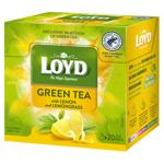 Чай зелений Loyd лимон та лемонграсс 1,5г*20шт