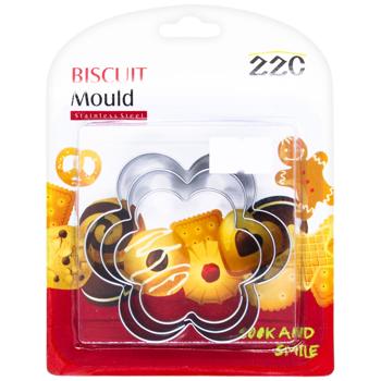 Cookie Cutter 6.5*6.5+5.5*5.5+4.7*4.7cm - buy, prices for Tavria V - photo 1