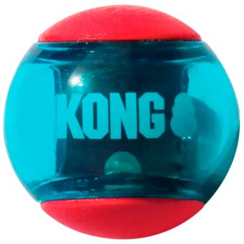 Набір іграшок для собак Kong Squeezz Action Ball Red M 6,35 см - різнокольоровий - купити, ціни на MasterZoo - фото 2