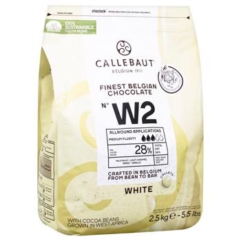 Callebaut Finest Belgian Chocolate White Callets 28% 2.5kg - buy, prices for - photo 2