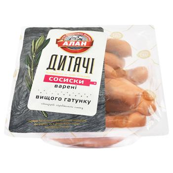 Сосиски Алан Дитячі вищий ґатунок ~500г