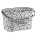 Корзина Bursev серая с ручкой 2,5л