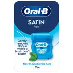 Зубна нитка Oral-B Satin Tape М'ятна вощена 50м