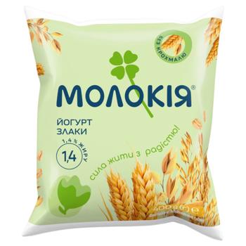 Йогурт Молокія Злаки 1.4% 400г - купити, ціни на Grono - фото 1