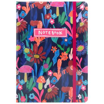 Книжка записна Buromax Flora рожева А5 96 аркушів - купити, ціни на МегаМаркет - фото 1