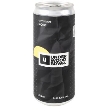 Underwood Noir Dark Unfiltered Beer 5% 0.33l - buy, prices for WINETIME - photo 1