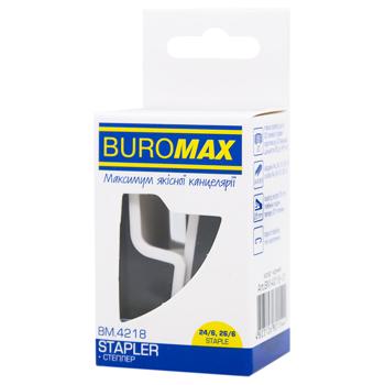 Степлер пластиковий Buromax міні чорний - купити, ціни на МегаМаркет - фото 1