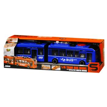 Cars S Tram Bus Toy 1:16 Blue - buy, prices for NOVUS - photo 1