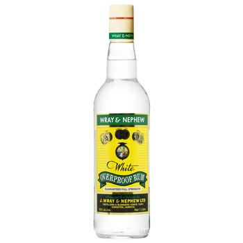 Ром Wray & Nephew Overproof белый 63% 1л - купить, цены на МегаМаркет - фото 1