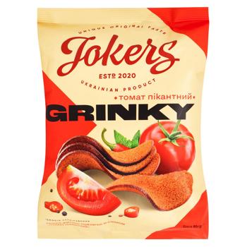 Грінки Jokers зі смаком пікантного томату 80г