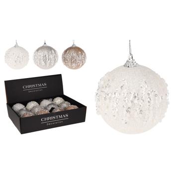 Шар елочный 8см - купить, цены на КОСМОС - фото 1