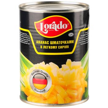 Lorado In Light Syrup Pieces Pineapple 580ml