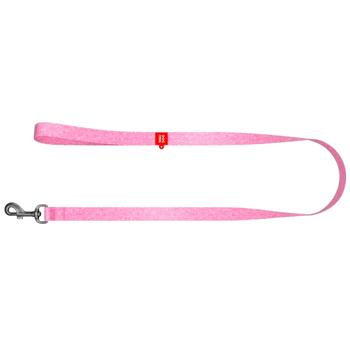 Поводок Waudog Re-cotton хлопковый светоотражающий 2м/15мм розовый - купить, цены на MasterZoo - фото 2