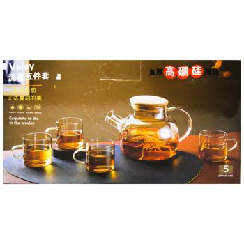 Teapot 1.2l with Cups 100ml 5pcs - buy, prices for - photo 3