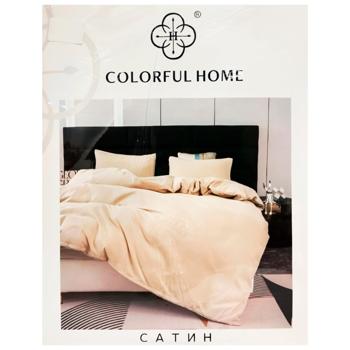 Colorful Home Embroidery Satin Bedding Set - buy, prices for Vostorg - photo 1