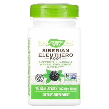 Nature's Way Siberian Eleuthero Root 1275mg 100 capsules