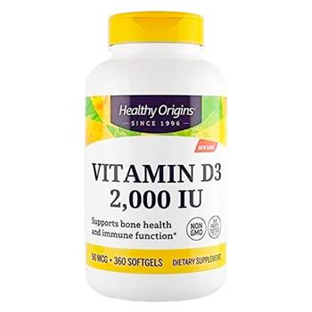 Healthy Origins Vitamin D3 2000 IU 360 softgels - buy, prices for Biotus - photo 1