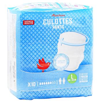 Подгузники-трусики Auchan для взрослых L 10шт - купить, цены на - фото 3