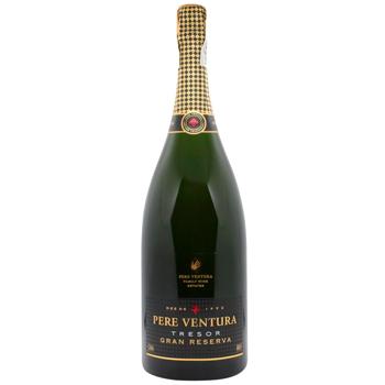 Pere Ventura Tresor Gran Reserva White Brut Sparkling Wine 11.5% 1.5l - buy, prices for WINETIME - photo 1