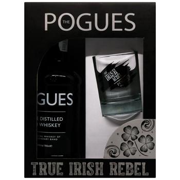 Набор Виски Pogues 0,7л + стакан - купить, цены на Auchan - фото 2