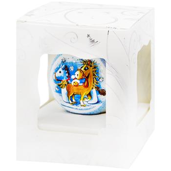 Куля ялинкова АСК Символ року скляна з пейзажним малюнком 6,5см в асортименті - купити, ціни на NOVUS - фото 4