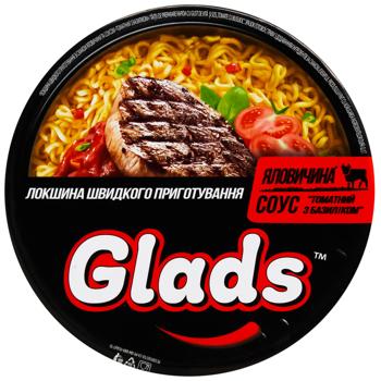 Локшина Glads Яловичина та томатний соус з базиліком 85г - купити, ціни на МегаМаркет - фото 2