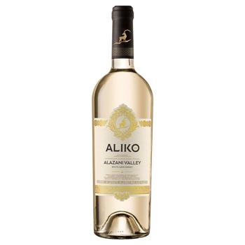 Вино Aliko C&W Алазанська долина біле напівсолодке 9-13% 0,75л - купити, ціни на AlcoHub - фото 1