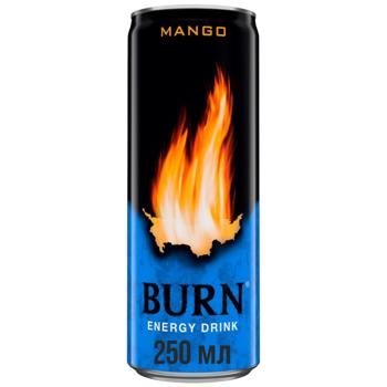 Burn Mango  Non-Alcoholic Strong Carbonated Energy Drink 250ml