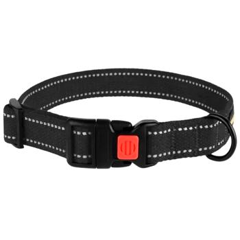 Barksi BronzeDog Сotton брезентовий нашийник для собак M - чорний - купити, ціни на MasterZoo - фото 1