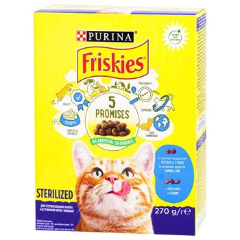 Friskies Sterilized Dry Food with Salmon, Tuna and Vegetables for Sterilized Cats 270g - buy, prices for Ideal - photo 6