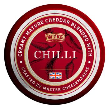 Wyke Cheddar Cheese with Chili and Garlic 53% 100g