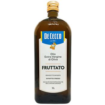 Олія De Cecco Fruttato Extra Virgin оливкова 1л - купити, ціни на Восторг - фото 1