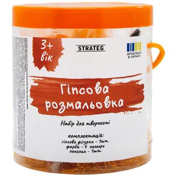 Набор для творчества Strateg Гипсовая раскраска. Котик