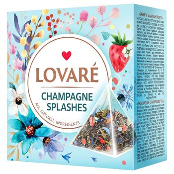 Чай черный и зеленый Lovare Shampagne Splashes 2г*15шт