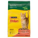 Корм сухий Friskies з яловичиною, куркою і овочами для котів 10кг