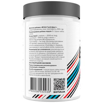 Амінокислоти BCAA, BCAA, Biotus, смак грейпфрута, 300 г - купить, цены на Biotus - фото 2