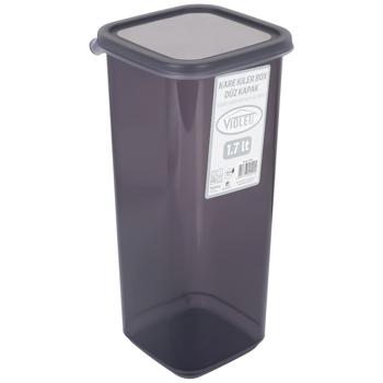 Violet House Transparent Black Container 1.7l - buy, prices for Auchan - photo 1