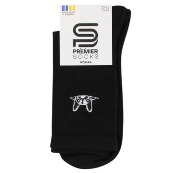 Шкарпетки Premier Socks Преміум Пес жіночі р.23-25 чорний - купити, ціни на NOVUS - фото 1