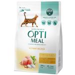 Optimeal Dry Food with Chicken for Adult Cats 200g