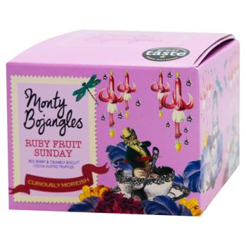 Monty Bojangles Ruby Fruit Sunday Truffles with Cookie Pieces and Raspberry and Strawberry Flavor 100g - buy, prices for WINETIME - photo 1