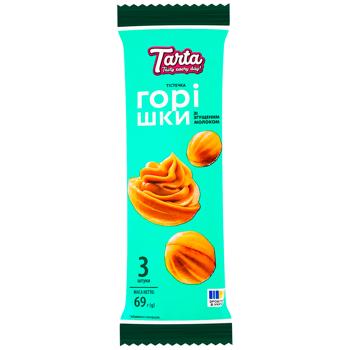 Пирожное Tarta Орешки со сгущенкой 69г - купить, цены на Cупермаркет "Харьков" - фото 1