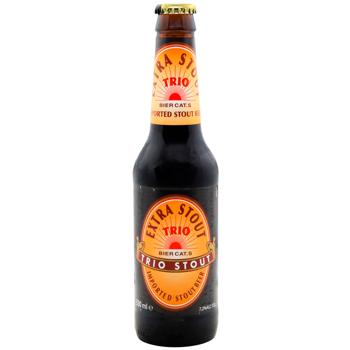 Пиво Trio Stout Extra темное фильтрованное 7,2% 0,33л