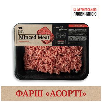Фарш Skott Smeat Асорті з яловичиною та курятиною охолоджений 450г - купити, ціни на Auchan - фото 6