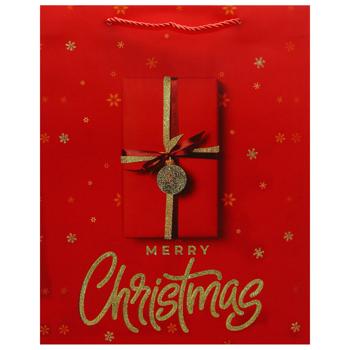 Пакет бумажный Angel Gifts Новогодний 26*32*10см - купить, цены на - фото 3