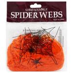 Павутина з павуками помаранчева 20г