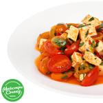 Салат с тофу и томатами