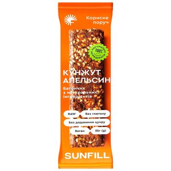 Sunfill Sesame-Orange Bar without Sugar and Gluten 35g